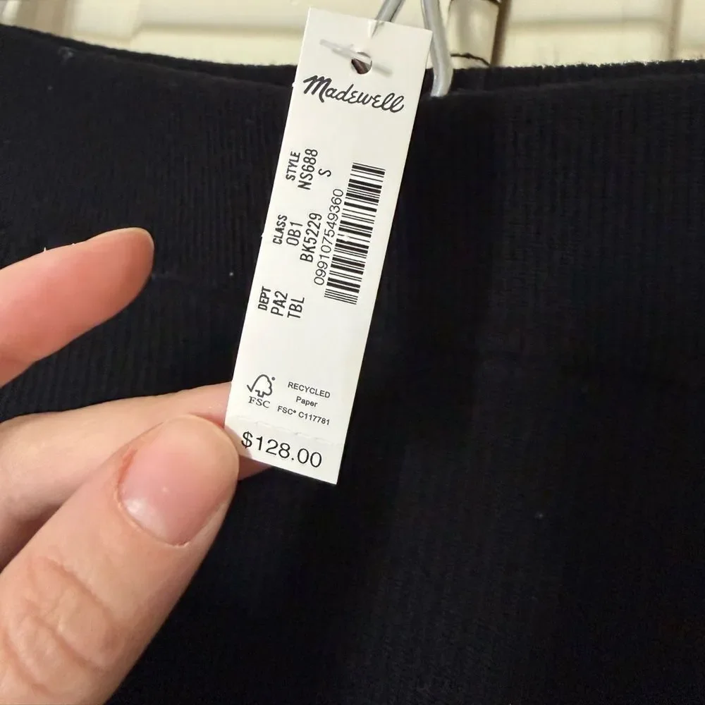 Madewell | Merino Wool-Blend Black Maxi Skirt Size Small NWT